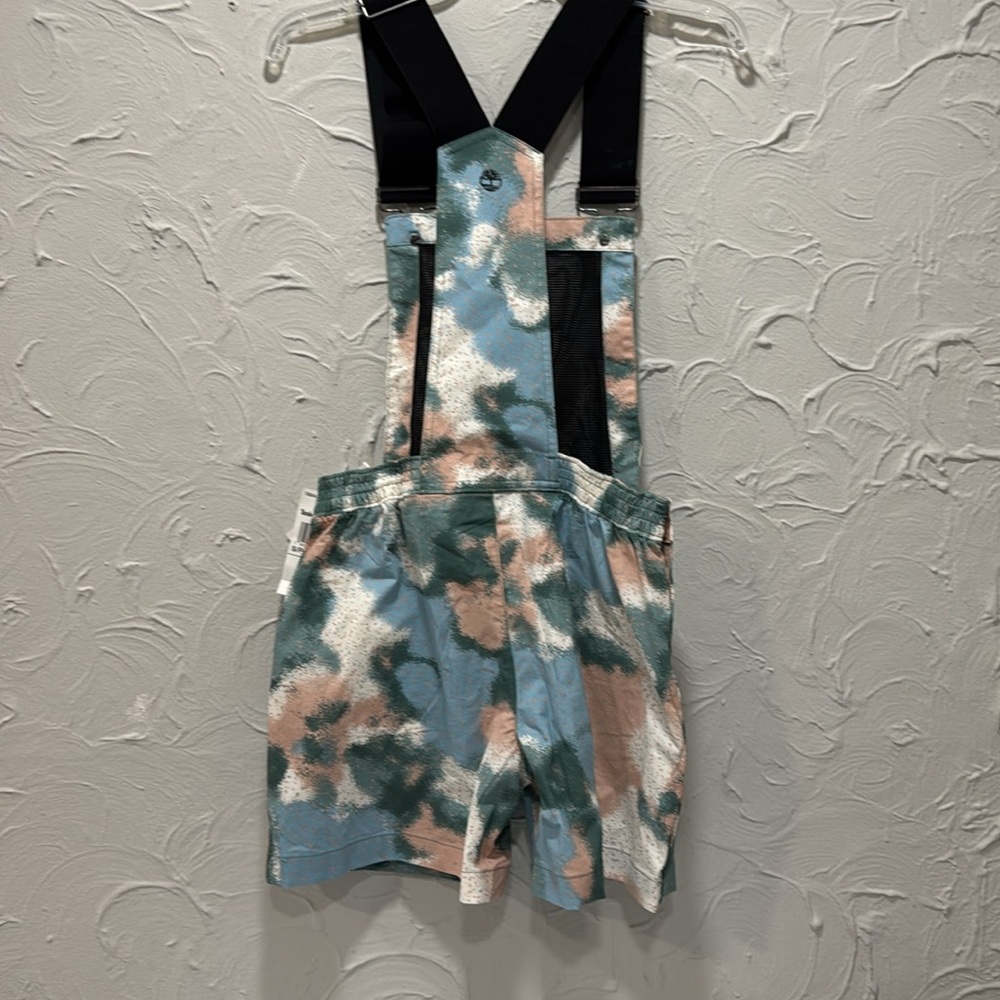 Timberland Camouflage Print Overalls Shorts - Sizes: XS, Small - Picture 7 of 8